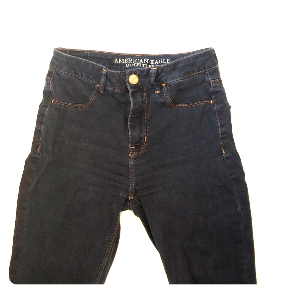 Dark wash American Eagle sky high jegging